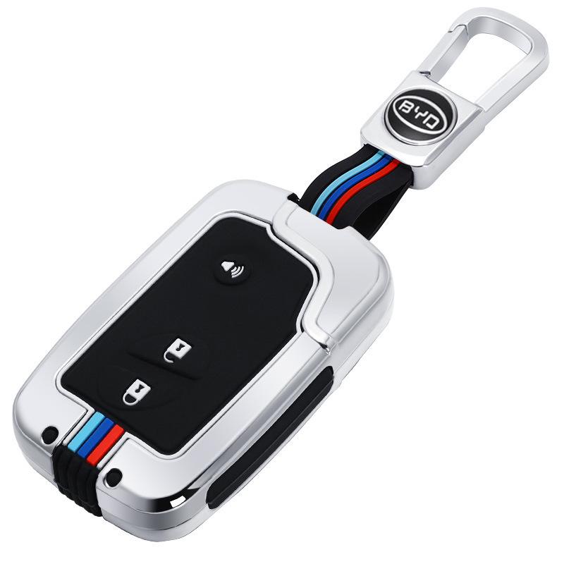 Metal Shell Car Key Cover for BYD Models: F3, FO, E6, M6, G3, L3, Tang, S6, S7