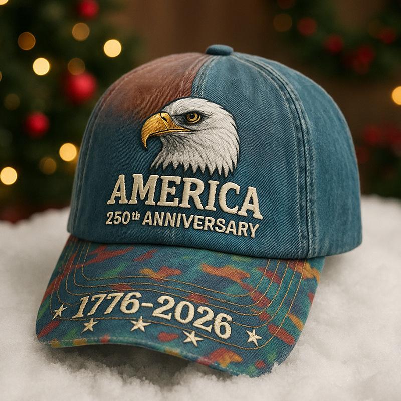 D Print Independence Day Commemorative Sunshade Baseball Cap Outdoor Cap Non-embroidered