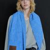 ihr WOOL MIXED BOLD MUFFLER / BLUE