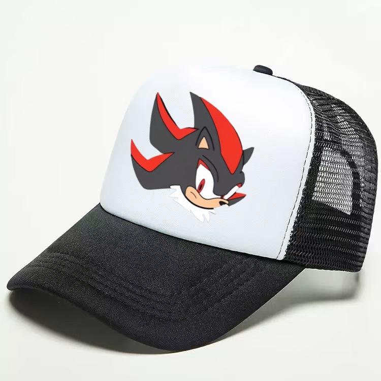 Sonic Adjustable Sun Hat Children's Casual Printed Mesh Sun Hat