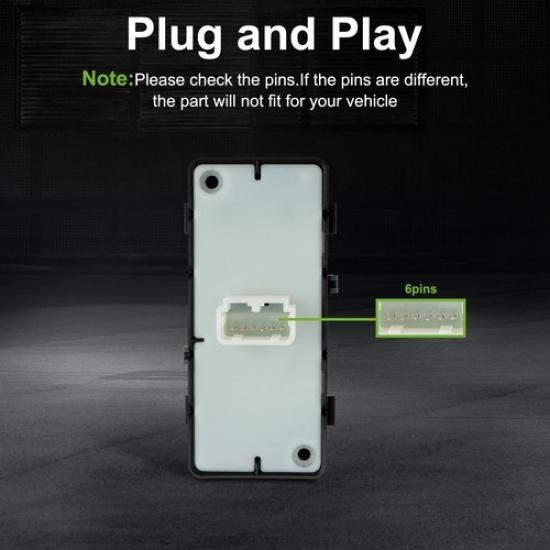 Window Control Switch for 07-14 Chrysler/Dodge Avenger/Jeep Commander V7700005AA