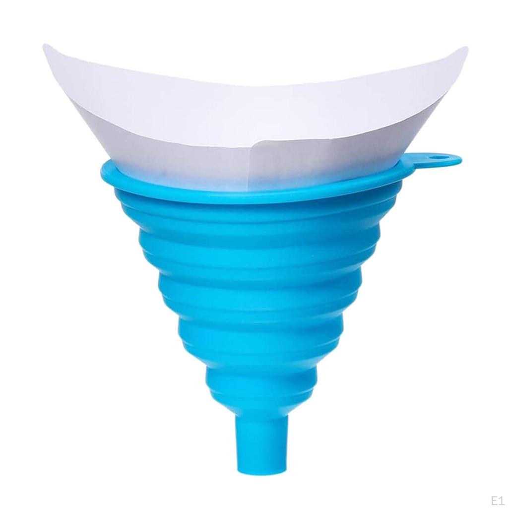 200 Pieces Paint Cone Paint Strainers and 1x Silicone Funnel for Home