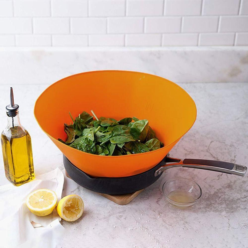 Heat-resistant Oil Splatter Cover Folding Splash Pot Lid Kitchen Newbie