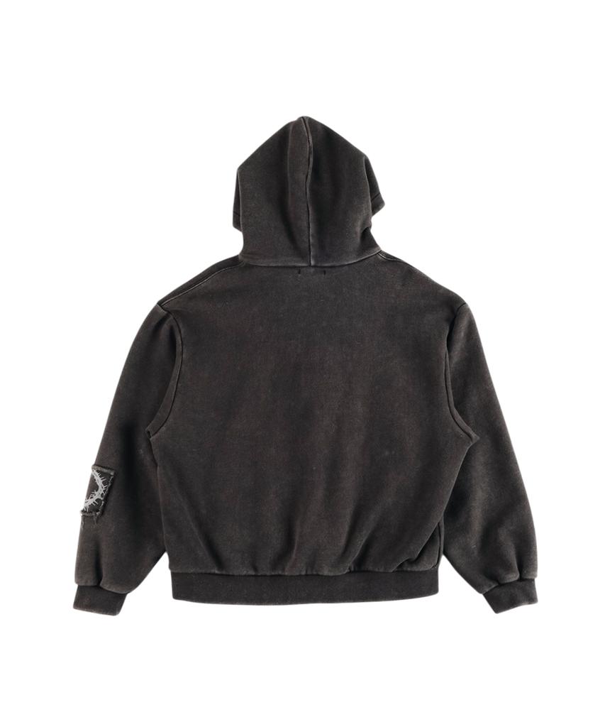Ertr Wondering Girl Hoodie Zip Up Black