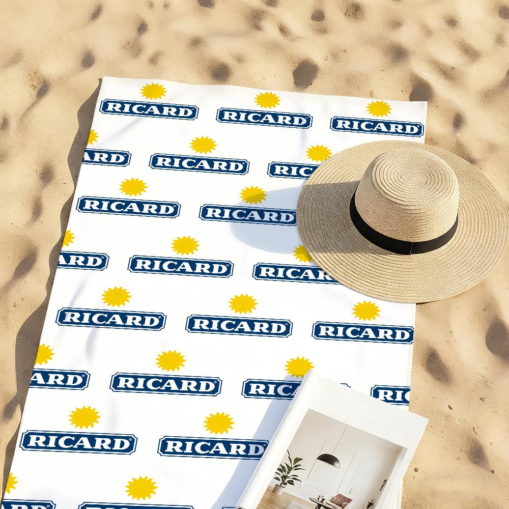 Fashion Towel Soft Pool Gift For Travel Gym Shower Camping Quick Dry Sports R-RicardS Logo Large Beach Towels