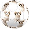 Cute Puppy Indoor Size 5 Soccer Ball Colorful Machine Stitched PVC Competition Ready Durable High-Bounce
