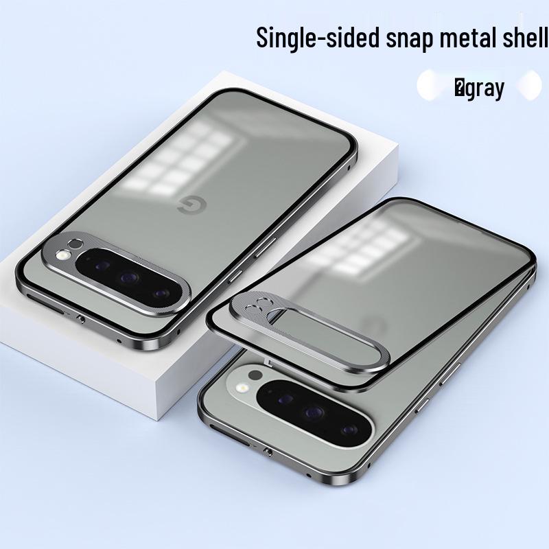 Google10Pro XL Frosted Back Panel & Metal Phone Case Combo