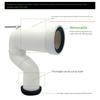 Home Plumbing Toilet Direction Connector Sewage Pipe Joint Toilet Sewage Pipe Shifter Toilet Bend Shift Tube Easy To Use