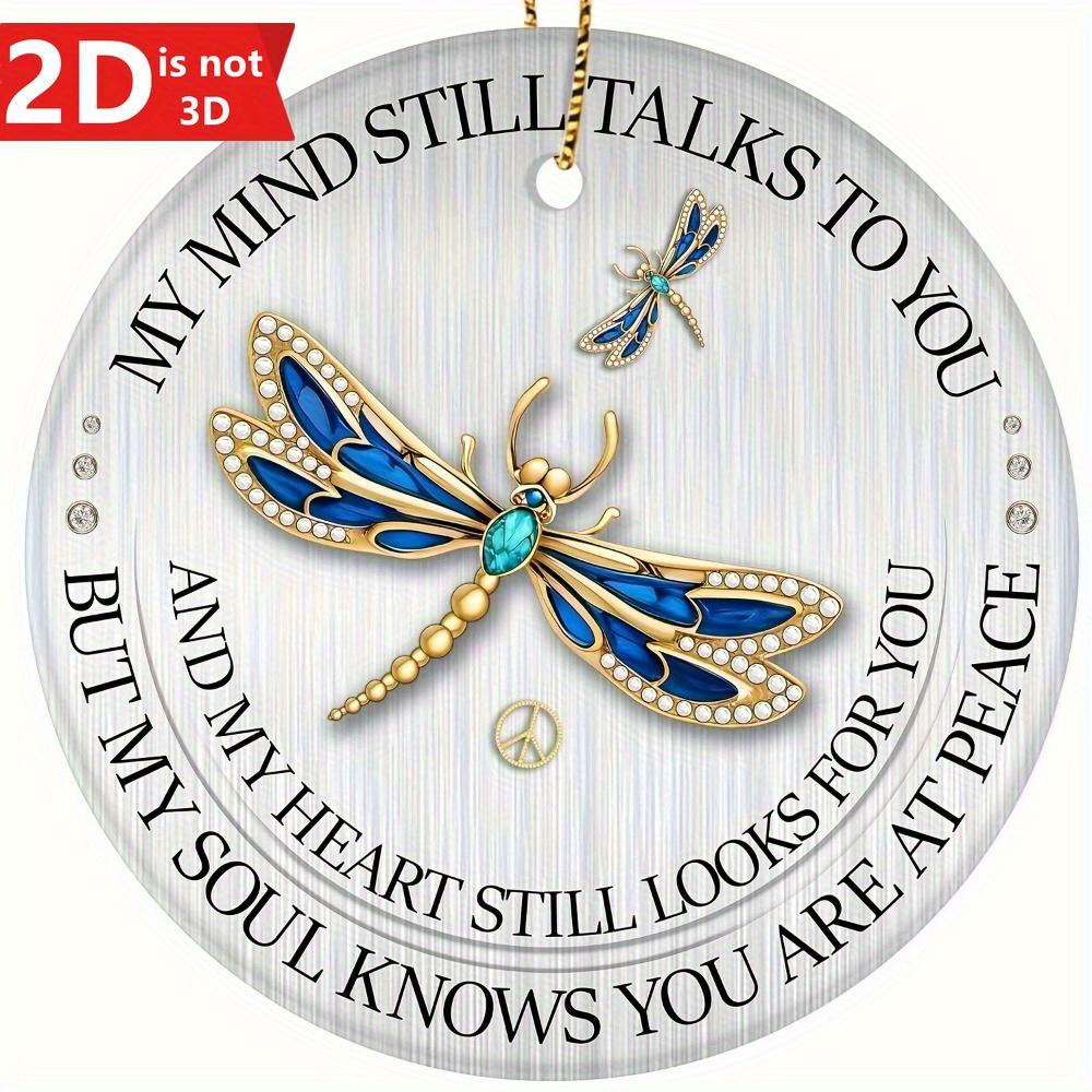 

Мемориальный подарок «Стрекоза». Траурный декор для автомобиля, дома и стены. Уникальный сувенир для близких. чистый