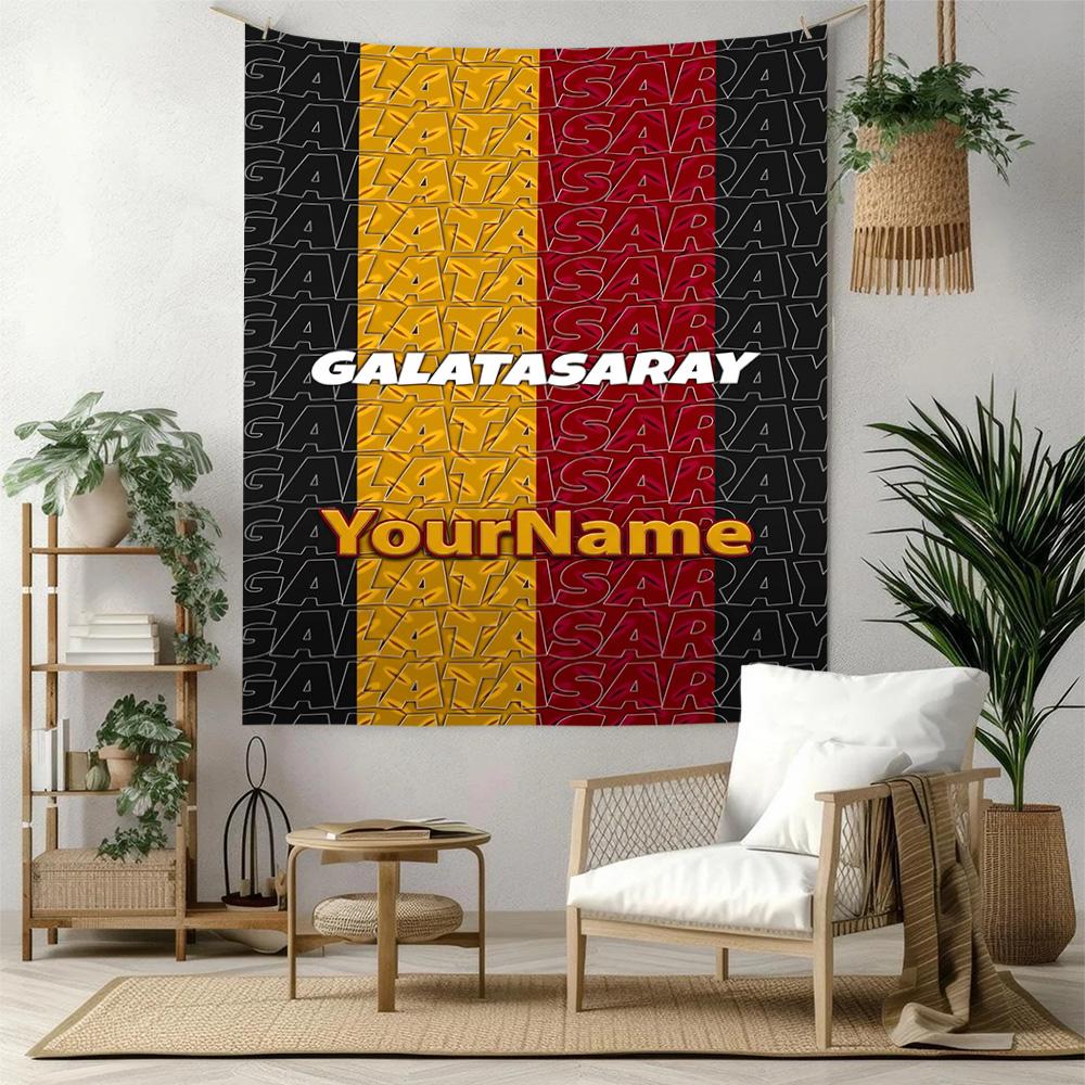 Galatasaray Custom Your Name Wall Decor Tapestry Art For Pet Memorial Birthdaywedding Party Backdrop Family Gift