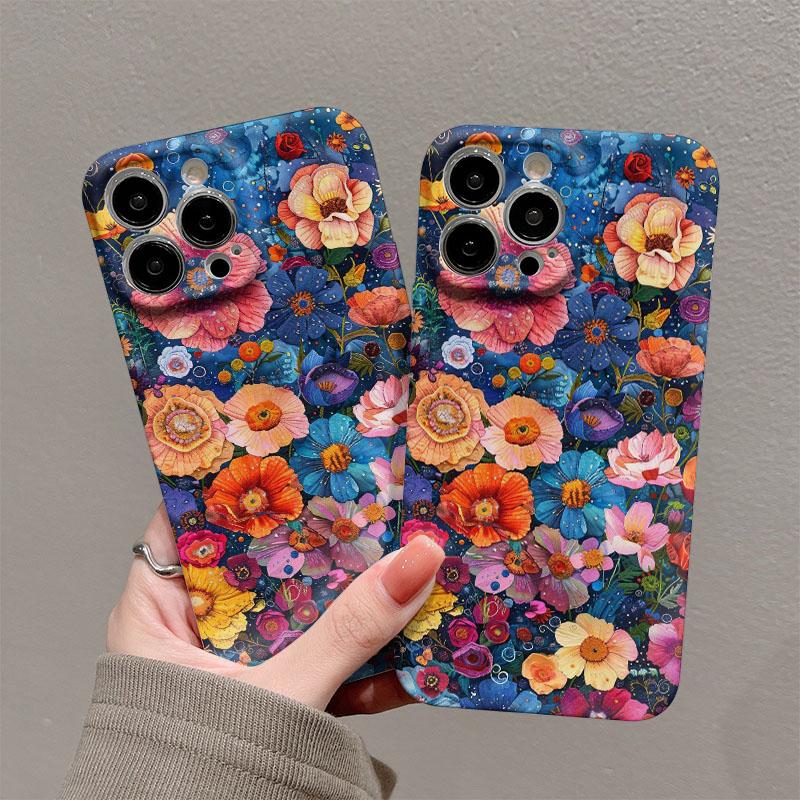 Luxury Flower Phone Case for vivo Y400 Y04 Y29 Y39 Y03 Y19 Y36 Y100 Y75 Y77 Y02 Y17S Y20 X90 X80 V60 V50 V40 V27 Pro Lite 4G 5G