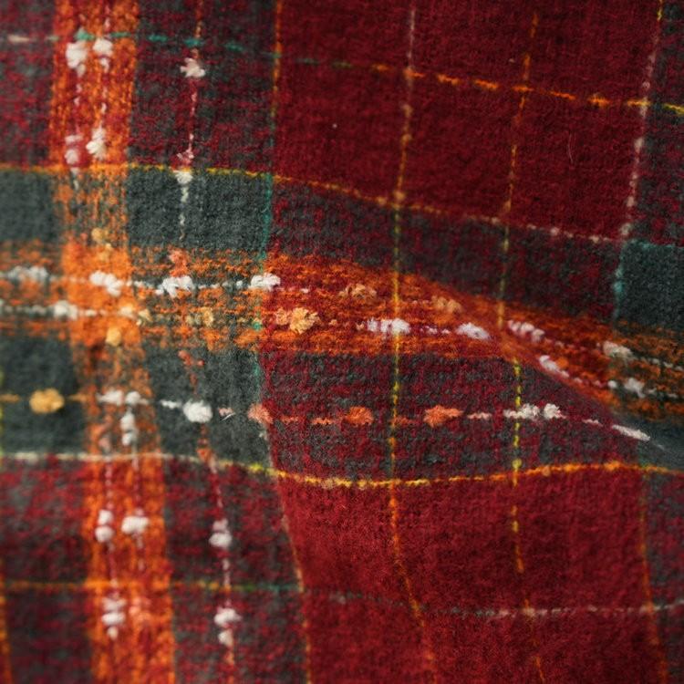 New red plaid Christmas scarf women's winter Korean atmosphere thickened shawl New Year's scarf stripes