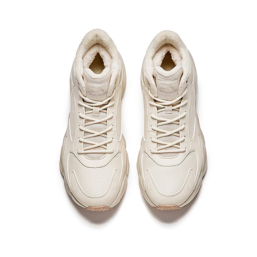 ANTA Women's Xingfeng Retro High Top Chunky Dad Shoes Off White Gum 912548923-1