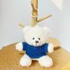 Wearable Teddy Bear Keychain Pendant – Plush Toy Gift for Graduation Season with Logo Print