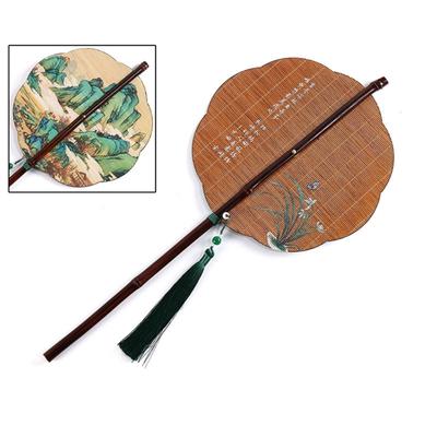 Bamboos Fan,Round Folding Fan,Chinese Foldable Hand Fan Handheld Fan for Birthday Party Wedding Home Decorations