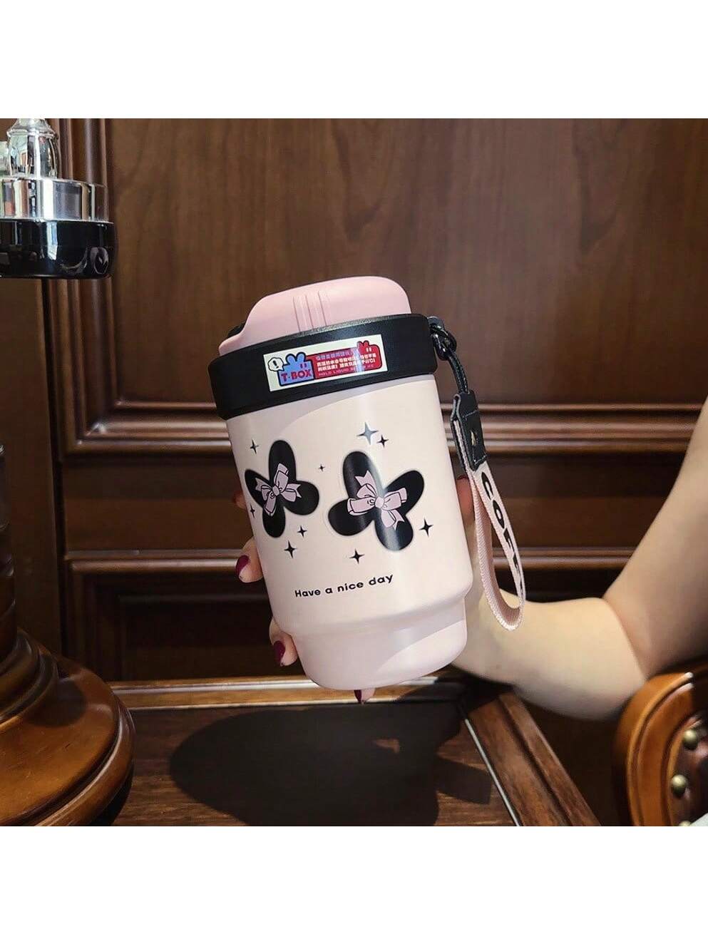 

Coffee Travel Mug, Spill-proof and Leak-proof, Stainless Steel Thermos with Lid, Reusable, Suitable for Both Hot and Cold One Size