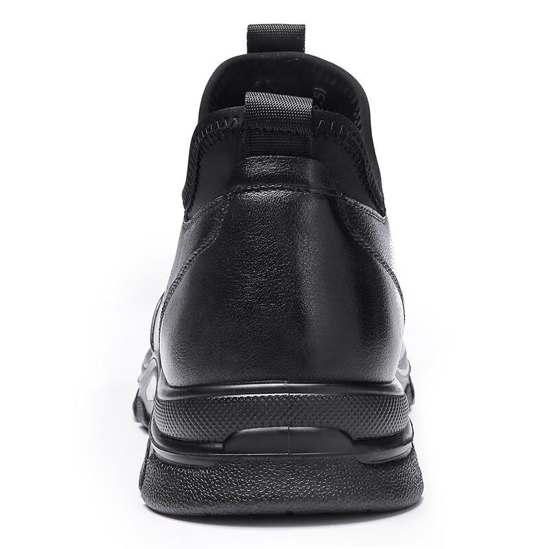 Qiangren Men's Winter Business Leather Shoes