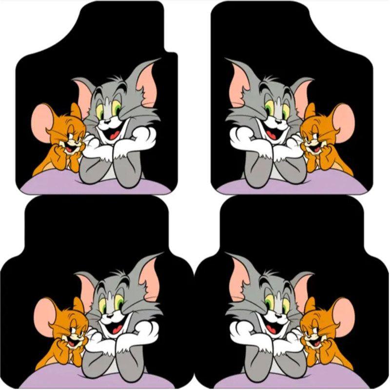 

Universal Car Floor Mats, Cartoon Cute Foot Mats, Non-Slip and Wear-Resistant, Quick-Drying, Washable, Suitable for All Seasons Tom and Jerry Model a