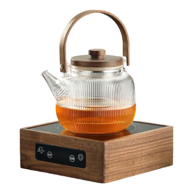 Shangyanfang Walnut Electric Tea Stove & Kettle Set