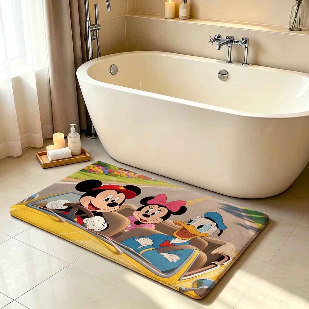 Cute Cartoon M-Mickey M-Mouses Carpet Bathroom Anti-slip Mat Door Mat Home Decoration Mat Entrance Door Mat Scratch-resistant