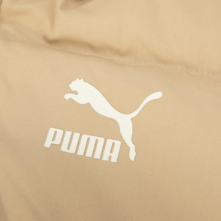 Puma Classics Unisex Brand Logo Warm Comfortable Outdoor Quilted Lightweight Cotton Down Jacket Unisex Jacket Camel 625527-84