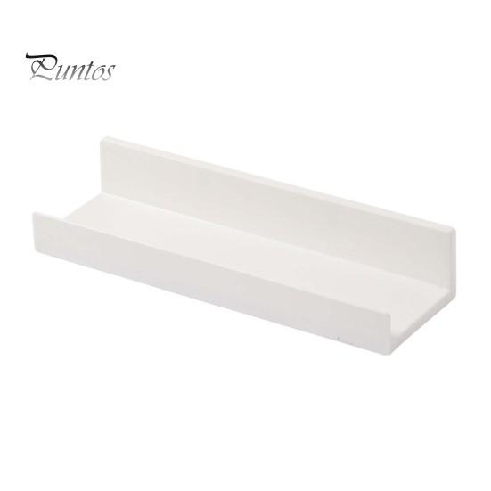 

Настенная полка для ванной комнаты, наклейки без следов, простая установка, стеллаж для хранения, домашний декор, настенная полка, кухонные игрушки, органайзер для предметов первой необходимости белый