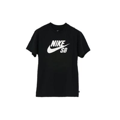 SB Large Logo Skateboarding Short Sleeve Tee Men Tops Black CV7540-010