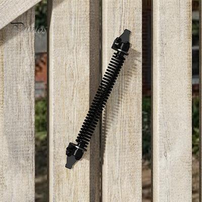 Door Hinge Latch Self Closing Door Spring Adjustable Tension Outdoor Gate Closer Rust-proof Automatic Fence Door Latch for Wooden Heavy Duty Gates