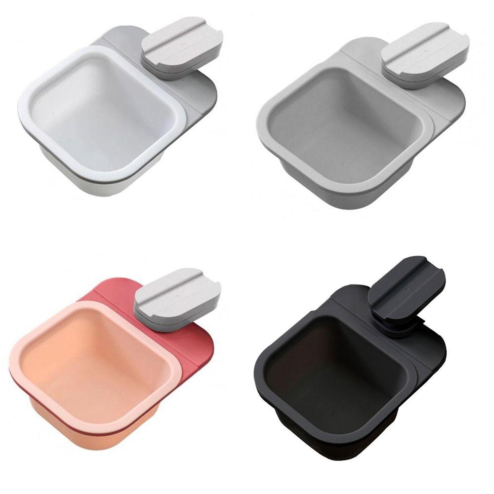 Useful Under Table Hidden Storage Bucket Multifunctional Trash Tray Waste Bin Dustbin Trash Can