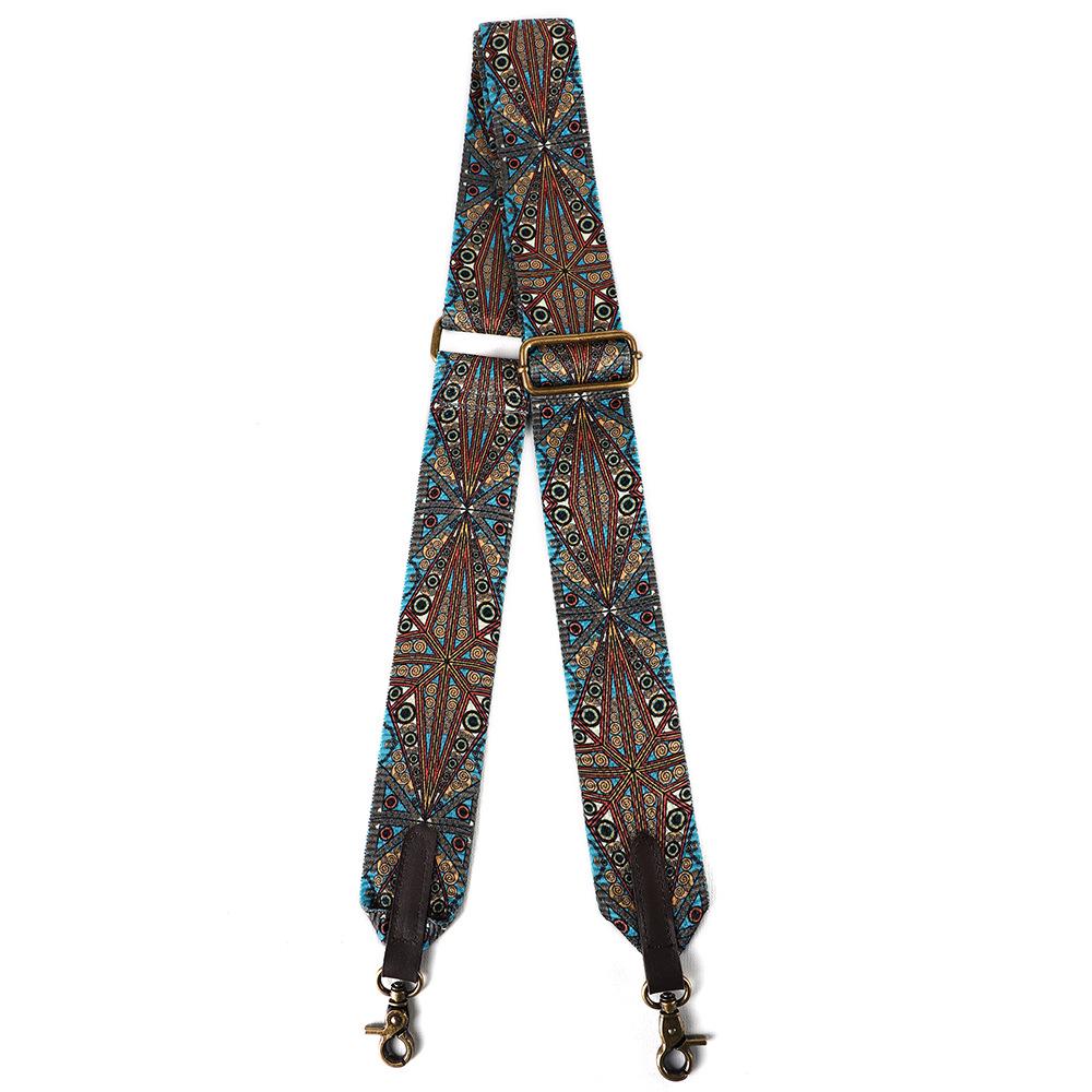 Bohemian Retro Woven Fabric Shoulder Strap for Men's and Women's Bags - Adjustable Bag Strap Replacement