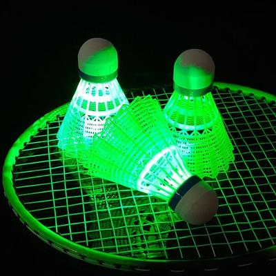 Light-up LED Badminton Glowing Lighting Shuttlecocks Training Luminous Badminton Balls  Dark Night