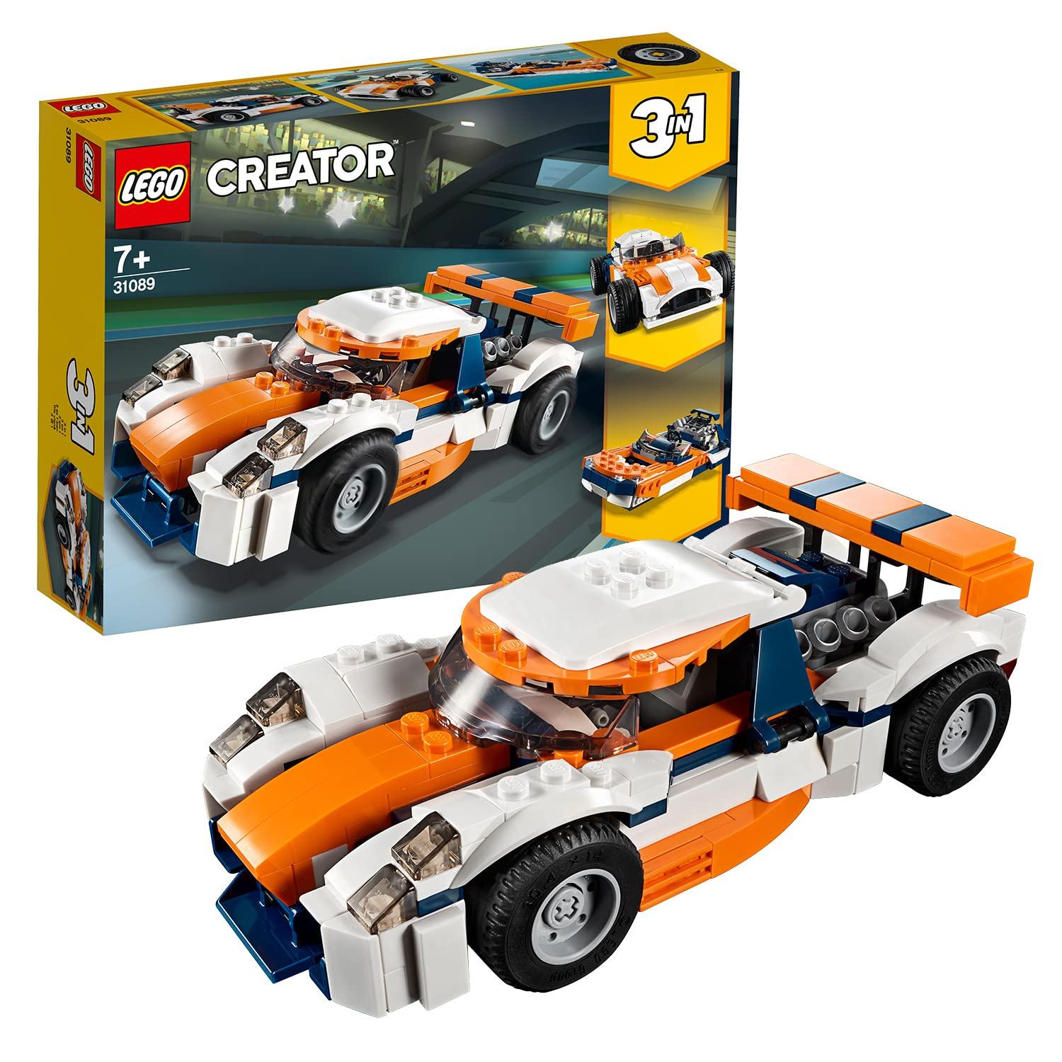 

LEGO Creator Sunset Race Car 31089 Educational Building Blocks Toy for Girls and Boys