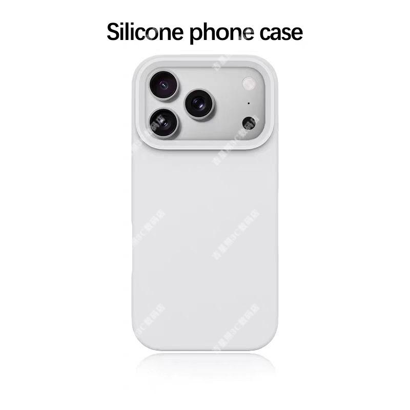 iPhone 13, 14, 15, 16, 17 Pro Max için Yüksek Değerli Sıvı Silikon Telefon Kılıfı - Kadın Sürümü