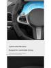 Genuine Leather, Suede & Carbon Fiber Steering Wheel Cover for Jeep Grand Commander (2018-2022)