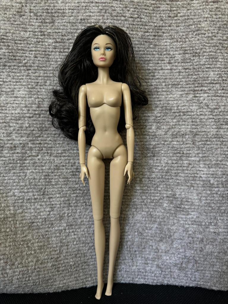 1/6 PP Face Mold Super Model Doll Figures FR Beige Dark Brown Skin Tone Joints Movable Solid Doll 30cm Doll Kids Birthday Gift