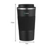 Car Thermos Cup Coffee Mug Stainless Steel Coffee Thermos Mug Badge For Skoda S VII Yeti Kamiq Kodiaq Karoq Octavia Fabia Rapid