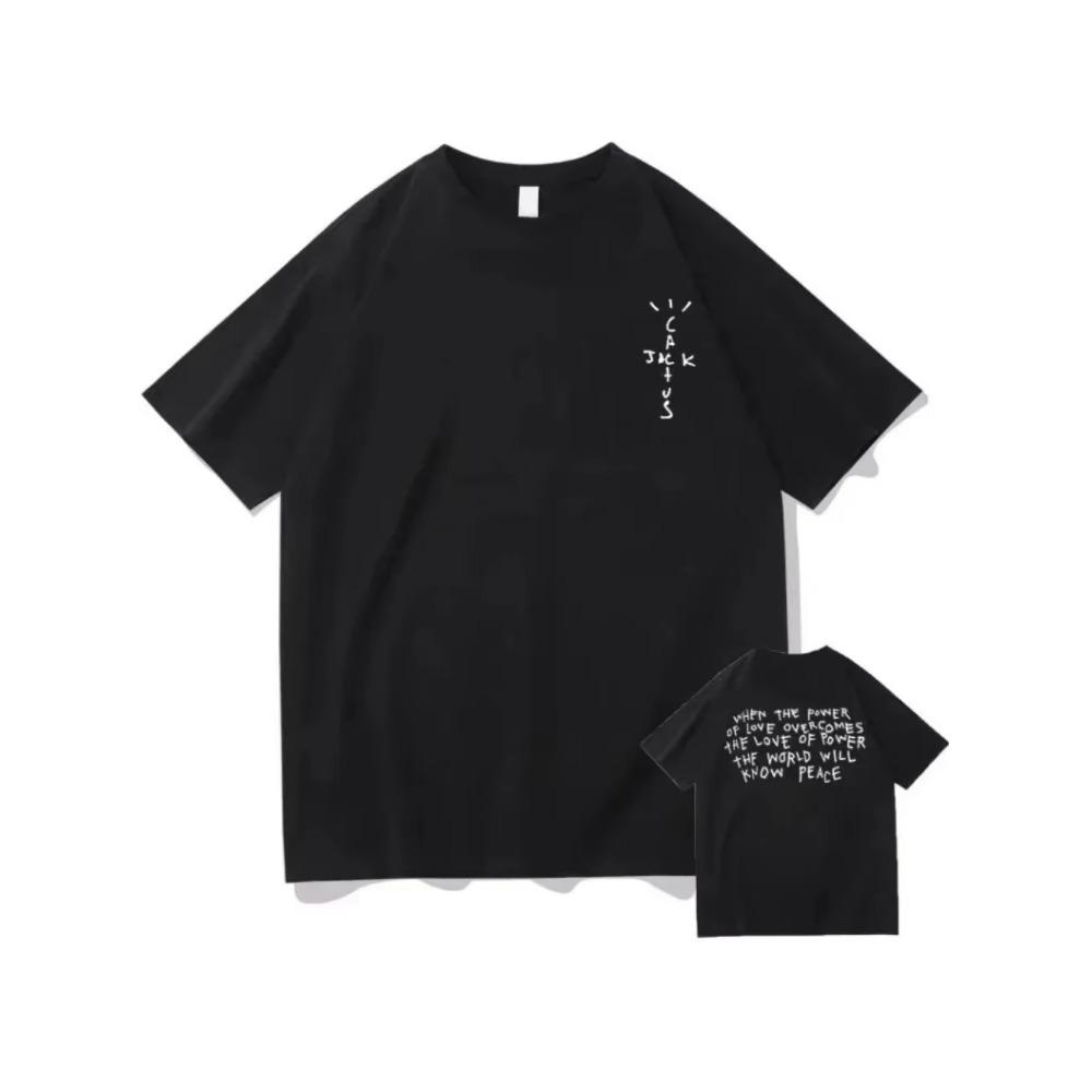 Rapper Cactus Jack Graphic Cotton T Shirt Men Women Hip Hop Tee Fashion Short Sleeve Tshirt Summer Oversized T-shirts Tops