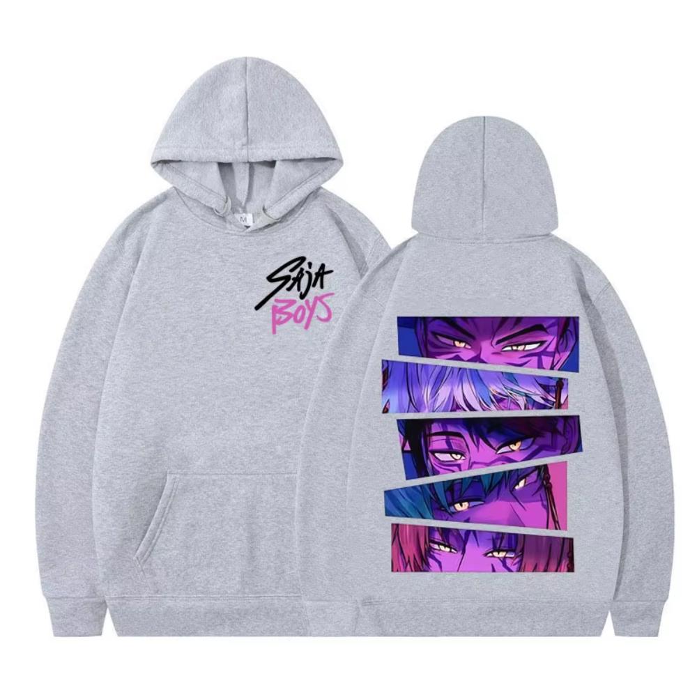Kpop Dämonenjäger Saja Boys Film Kapuzenpullover Herren Damen Mode Kleidung Pullover Langarm Locker Lässig Harajuku Sweatshirt