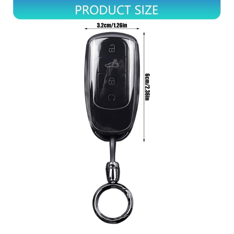 Soft Flexible TPU Key Case Featurings Comfortable Grip and Fingerprint Resistance for Chery Car Key Fob
