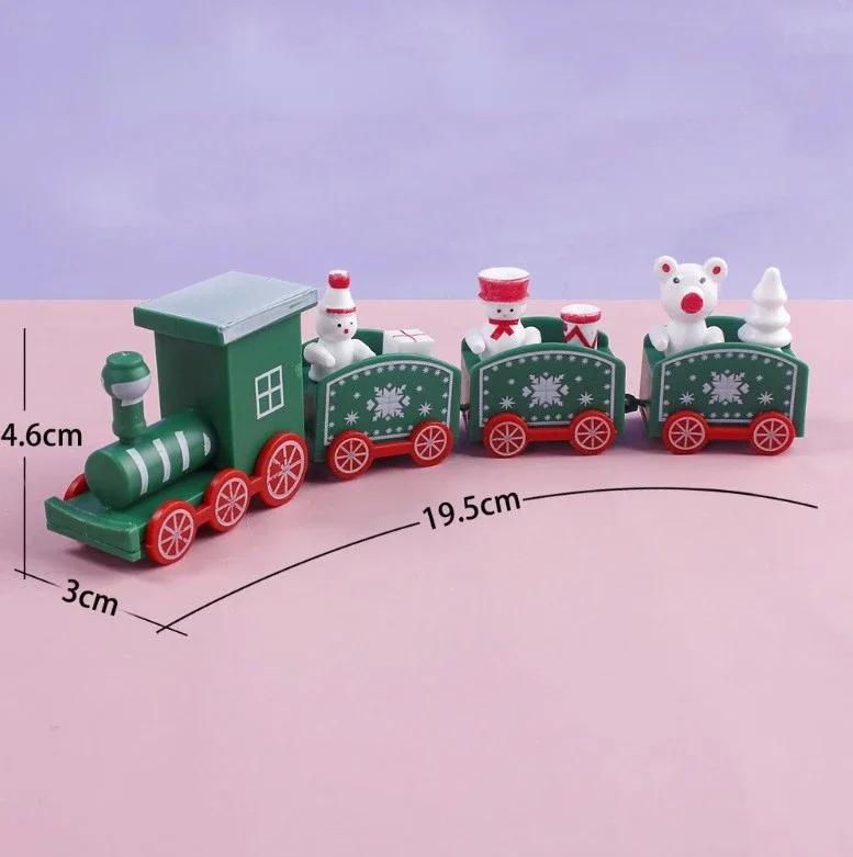Christmas Train Christmas Train Toys Christmas Party DIY Decorations Home Cristmas Cake Decoration Ornaments Happy New Year