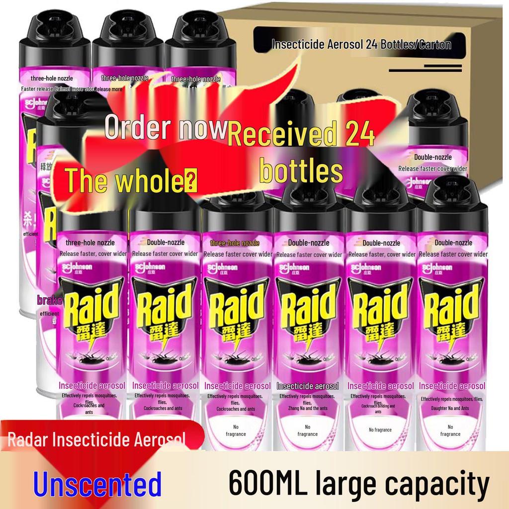 Radar Unscented Insecticide Aerosol - 600ml: Mosquito & Cockroach Killer, Insect Repellent.