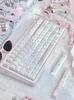 Thorns and Eros Keycaps PBT Custom Cherry/MOA Profile Cute Cartoon Anime Point 136keys Pink Lovely Key Cap for Gamer Gift