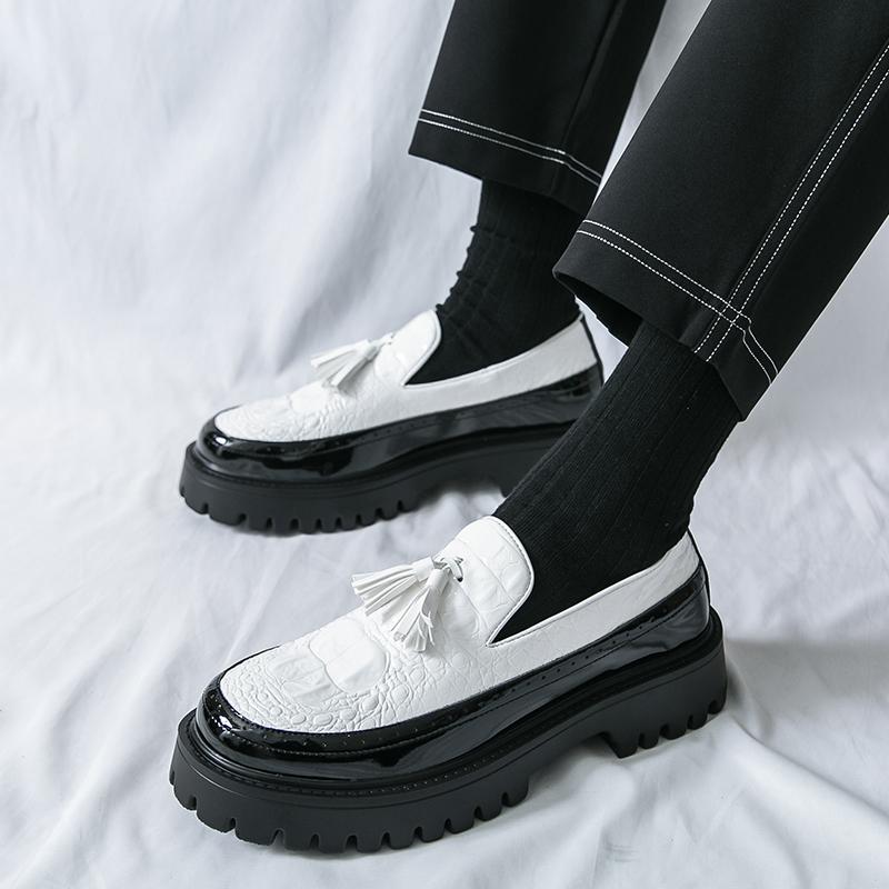New Luxury Designer Men's Tassels Loafter Height Increasing Casual Shoes Male Walking Sneakers Tenis Masculino Zapatos Hombre