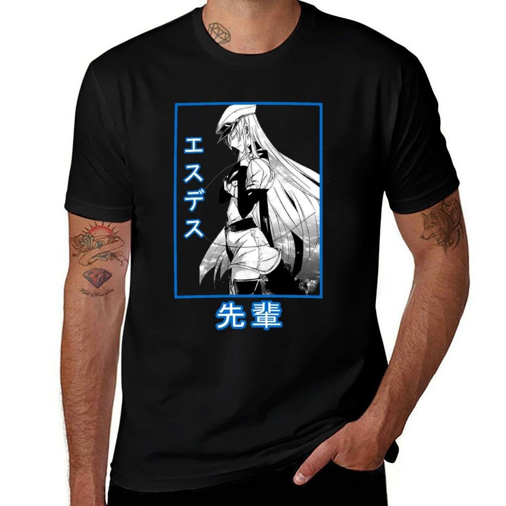 Esdeath TShirt Basic Plain Tee for Spring and Summer