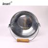 5L Metal Water Bucket with Wooden Handle