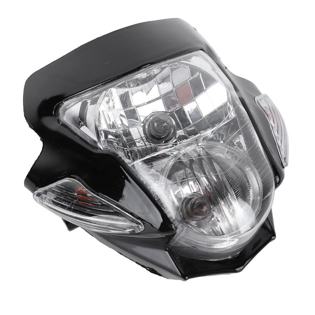 Motorcycle Headlight Skull Cover Brighter Wider Vision Light Protection Headlamp Fairing