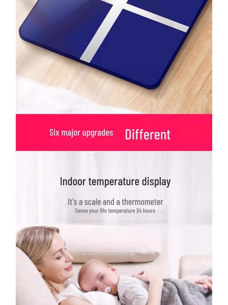 Smart Electronic Body Scale: High Precision, Accurate, Rechargeable, Perfect for Weight Loss Tracking.