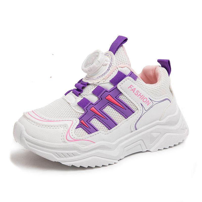 Children's sports shoes 2025 autumn new girls mesh breathable dad shoes boys handsome middle and older children running shoes