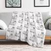 A Cute Little Rhino Throw Blanket Anti Shedding Soft Fuzzy Blanket for Home