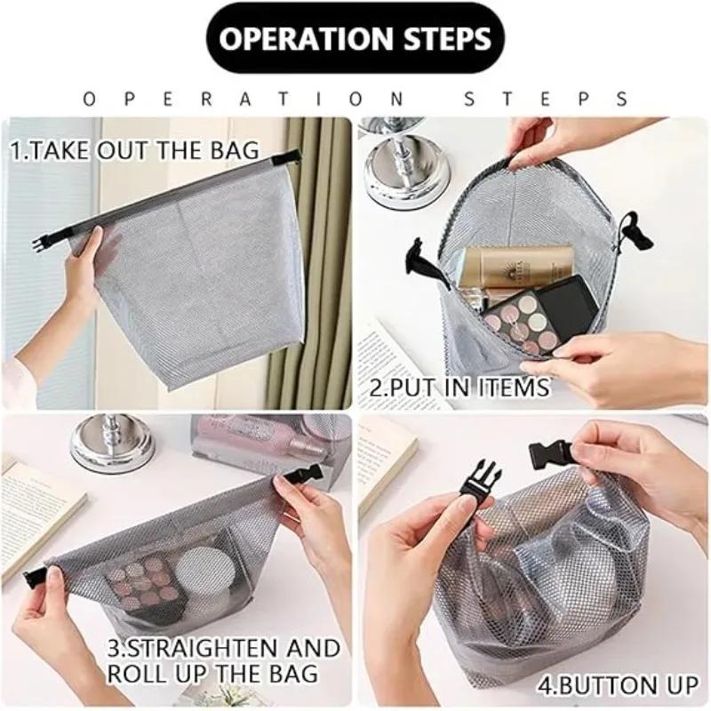 1-10PCS Large Capacity Waterproof Swimming Storage Bag Wet Dry Separation Travel Fitness Bath Organizer for Bathroom Outdoor Use